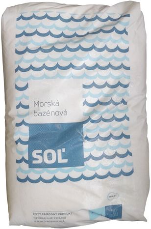 Morská bazénová soľ 25kg balenie
